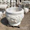 Tanque de Peces con Cabeza de Dragón de Mármol Blanco, Tanque de Agua de Piedra, Escultura Ornamental de Tanque de Peces de Mármol con Nueve Dragones para Jardín Fabricante