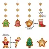 Navidad Transfronteriza Productos Nuevos Decoraciones para Fiestas Navideñas de Invierno Adornos Colgantes Calcetín con Copos de Nieve Portacalcetines Hombre de Jengibre Colgantes para Árbol de Navidad