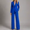 Conjunto casual de moda estilo europeo y americano, con un top de cuello en V y pantalones de pierna ancha de color liso, adecuado para ventas transfronterizas en Amazon