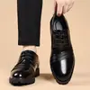 Zapatos de cordones de cuero para hombre de talla grande transfronterizos, zapatos de vestir casual para hombre, zapatos de cuero británicos para hombre, zapatos de cuero para hombre de Amazon