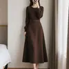 Nueva Colección Otoño/Invierno 2026: Vestido Retro Francés con Diseño de Cintura Entallada, Elegante y con Estilo, Juvenil y Chic para Mujeres