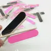 Kit de produto para manicure usar unha pequena tira de lixa terno arquivo de madeira descartável mini palito de madeira conjunto de duas peças Atacado