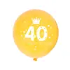 Balões de 12 Polegadas para Aniversário de 18, 30, 40, 50, 60 Anos Decoração de Festa de Aniversário Suprimentos Amazon Wish