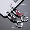 Llavero de coche abierto con un solo clic, de metal antipérdida, grueso y de doble círculo, creativo, para hombre, venta al por mayor