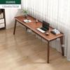 Escritorio Doble Mesa Larga Pata de Madera Maciza Mesa de Ventana Mesa Simple Sin Librero Mesa Sin Cajón Banco de Trabajo para el Hogar
