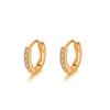 Pendientes de plata Xigu E0496 S925 con hebilla de hueso de oreja de diamante brillante, nuevos pendientes personalizados de moda, pequeños para mujer