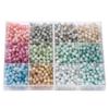 Accesorios de joyería para pulseras hechas a mano, cuentas de vidrio teñidas con tinta de 10 mm, cuentas dispersas, accesorios para pulseras de cuentas antiguas.