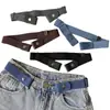 Cinturón de Ajuste de Cintura para Persona Perezosa de Entrenamiento Militar Cinturón Invisible Banda Elástica de Cintura para Pantalones Hebilla de Ajuste para Jeans Elástico Hombres y Mujeres Ajuste de Cintura