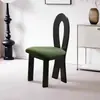 Mesa y Sillas de Comedor Vintage Estilo Francés, Silla de Maquillaje Sirena de Diseñador Nórdico con Respaldo, Silla de Madera Maciza de Uso Doméstico Estilo Wabi-Sabi de Mediados de Siglo