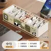 Soporte Compartimentado para Gestión de Cables de Escritorio Caja de Almacenamiento para Cables de Datos Enchufe de Alimentación de Cable de Carga Auriculares Estante de Almacenamiento Organizador para Artículos Varios del Hogar
