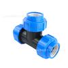 Conector Recto de Tres Vías de Conexión Rápida para Tubería de Irrigación Accesorios para Tubería PE Reparación de Emergencia de Tubería de Agua Irrigación por Goteo Tubería de Goteo