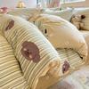 Conjunto de Cama Estudantil de Algodão Puro Fresco de Quatro Peças para a Temporada Estudantil com Capa de Edredom, Lençol de Elástico e Conjunto de Três Peças, Roupa de Cama Modelo Novo 2025