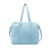 Bolsa de Mão Colorida Sólida Estilo Fresco Personalizada pelo Fabricante, Bolsa de Ombro de Algodão, Bolsa de Armazenamento de Viagem de Grande Capacidade, Bolsa Tote Transversal