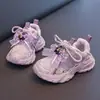 Tênis Daddy para Meninas 2026 Primavera/Verão Novo Malha Respirável Moda Infantil Meninas Bonito Antiderrapante Solado Macio Tênis Esportivo