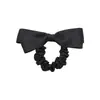 Diadema Negra con Lazo para Mujer Accesorios para el Cabello Bajo Bola Estilo Nuevo 2025 Lazo Pequeño Fragante para Cola de Caballo Cuerda para el Cabello Tocado