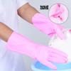 Guantes Cortos para Lavar Platos Forrados de Felpa Heattech Pu para Mujer Hogar Engrosados Lavandería Lavado de Platos Limpieza de Cocina Protección Laboral Guantes para Tareas Domésticas