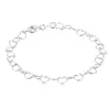 Europa y Estados Unidos tobillera de amor hueco transfronterizo cadena de durazno cadena simple lisa personalidad temperamento joyería para el pie de mujer venta al por mayor