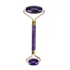 Massageador de Jade Aventurina Cristal Rosa Ferramenta Rolo Doméstico Jade Cristal Rosa Meridiano do Fígado Facial Roda de Jade Massagem