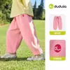 7A Antibacteriano Dudu Roupa Infantil Calça Esportiva Infantil 26 Primavera Novo Estilo Calça Casual para Meninos Calça de Moletom para Meninas Tendência