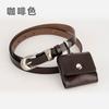 Bolso de Cintura de Cuero Genuino Nuevo Estilo Coreano para Mujer, Bolso Mini de Cintura Todo en Uno con Cinturón para Mujer