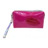 Bolsa cosmética de PVC impresa con láser, carcasa de almacenamiento para viajes, bolsa de almacenamiento cuadrada, bolsa cosmética con cremallera impermeable, venta al por mayor