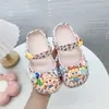 Sandálias de Verão Eva para Crianças, com Furos Florais, para Ballet, Outdoor, Antiderrapantes, para Praia, para Meninas