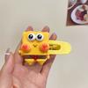 Pinza para el pelo con diseño tridimensional de Bob Esponja, con flequillo lateral para mujer, pinza grande con diseño de pico de pato Patrick, accesorio para la cabeza