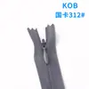 Cremallera Oculta Kob de Fábrica en Stock para Faldas, Textiles del Hogar y Cojines, Cremallera de Extremo Cerrado, Cremallera Oculta de Malla Tamaño 3