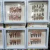 Caja de Exhibición Marco de Fotos Ojo de Gato Multidiamante Suministros para Uñas Artísticas al por Mayor Uñas Postizas DIY Ojo de Gato Francés Multidiamante Uñas Postizas