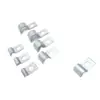 Abrazadera de Tubo Galvanizada de un Solo Lado Clip de Fijación de Cable Placa de Presión en Forma de P Soporte para Instrumentos Clip para Tubería de Aceite Silla de Montar para Pistola