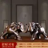 Adornos de Elefante Chino para el Hogar Sala de Estar Gabinete de Vino Gabinete de TV Decoraciones Adornos Artesanías de Resina Regalos de Inauguración