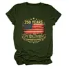 250 Años Nosotros el Pueblo Amazon Ebay Sitio Independiente Camiseta de Manga Corta con Cuello Redondo de Moda y Única para Mujer