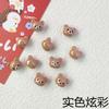 Cabeza de Oso de Acrílico de Colores Cabeza de Conejo Material para Joyería Hecha a Mano DIY Banda de Goma Linda Cadena para Teléfono Móvil Accesorios de Pulsera