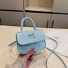 Bolsa Laço Verão 2025 Nova Estilo Coreano Personalizada Ins Bolsa de Mão Feminina Moda Simples Bolsa Transversal de Ombro Único