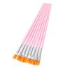 Pincel de cabeza plana de nailon directo de fábrica pincel para pintar para niños pincel para óleo digital pincel de yeso pintado DIY
