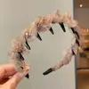 Diadema de corona alta que hace que la cara parezca más pequeña, diadema de ala ancha para mujer, pinza para el pelo estilo coreano, nuevo accesorio para el cabello de diadema con lazo 2026