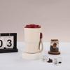Taza Termo de Acero Inoxidable 316 de Aspecto Elevado para Estudiantes, Oficina, Exterior, Taza de Café Octagonal, Estilo Simple, Taza con Cuerda Portátil