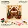 Série de Natal Pintura Decorada com Diamantes Artesanal DIY Arte Atmosfera de Festival de Natal Ornamento Criativo para Pendurar na Parede Ornamento