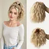 Pelucas Europeas y Americanas Peluca Afro Latina para Mujer Estilo Asiático Chica Caliente Esponjosa Parte Superior Alta del Cráneo Herramienta de Peinado para Moño de Cabello Rizado