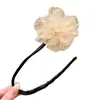 Novo Prendedor de Cabelo Florido Infantil para Coque, Lindo Acessório de Cabelo de Verão para Meninas, Ornamento de Cabelo Flor de Camélia para Menininhas