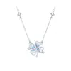 Collar de Trébol de Cuatro Hojas de Cristal de Hielo para Mujer Diseño de Nicho Ins Lujo Accesible Cadena para Clavícula Hielo Triturado Regalo de Cumpleaños para Novia