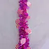Cintas Decorativas Navideñas Coloridas Transfronterizas al por Mayor Piezas Redondas Grandes para Arreglos de Boda y Fiesta de Cumpleaños Cintas de Espumillón Festivas 2m