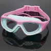 Los fabricantes suministran gafas de natación para niños antivaho gafas de natación para niños y niñas marco grande combinación de colores con tapón para los oídos de una sola pieza 5021