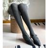 Outono e inverno nova versão coreana de elástico diamante dot oco design meia-calça leggings de algodão fora desgaste maré meias atacado