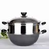 Cesta vaporera rejilla vaporera elevada engrosada cesta vaporera de acero inoxidable 16cm-40cm hogar venta al por mayor estación independiente fabricante