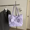 Moda Casual de Moda Tendencia Otoño 2026 Bolso de Hombro con Asa Corta Estilo Coreano Lazo Gran Capacidad Bolso Tote de Hombro Único