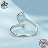 Anillo abierto ajustable Ivor Magic Mysterious Planet, plata de ley 925, platino, joyería combinable para mujer.