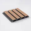 Celosía de plástico y madera estilo Gran Muralla para exteriores, muro perimetral de jardín, patio, balcón y terraza, mampara de plástico y madera resistente al viento