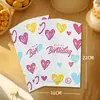 Prato de Jantar de Bolo de Aniversário Faca e Garfo Conjunto Prato de Papel Descartável Prato Espesso Assadeira Criativa Utensílios de Mesa Três em Um