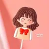 Celebridad de Internet Pegamento Suave Mujer Rica Pastel Real Adornos Decorativos Diosa Rica y Próspera Cumpleaños Ganar Dinero Accesorios de Complemento de Cumpleaños